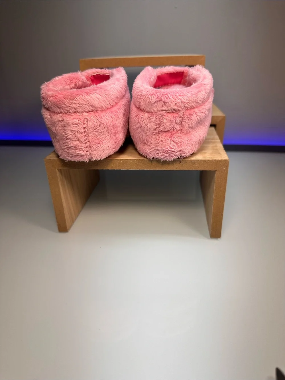 UGG Pink “I Bixbee” Fuzzy Baby Booties (A09)